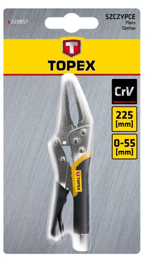 Szczypce zaciskowe wydłużone 225 mm Szczypce zaciskowe wydłużone 225 mm