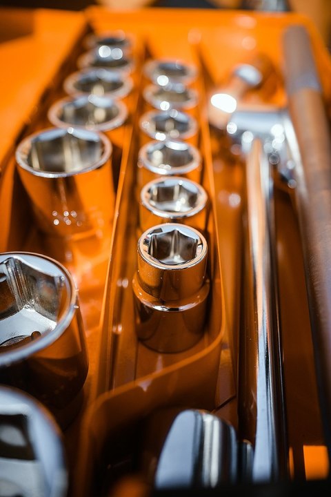 Klucze nasadowe 3/4", zestaw 21 szt.