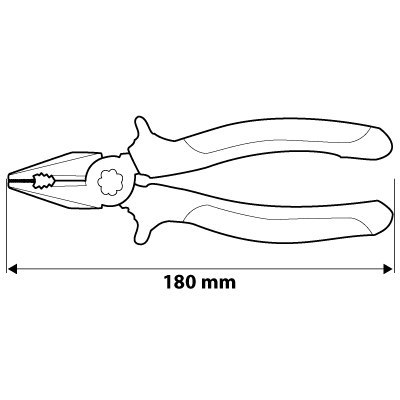 Szczypce uniwersalne 180 mm Szczypce uniwersalne 180 mm