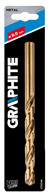 Wiertło do metalu HSS-Co, 8.0 mm