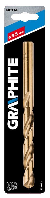 Wiertło do metalu HSS-Co, 9.5 mm