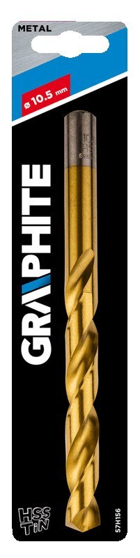 Wiertło do metalu HSS-TiN, 10.5 mm