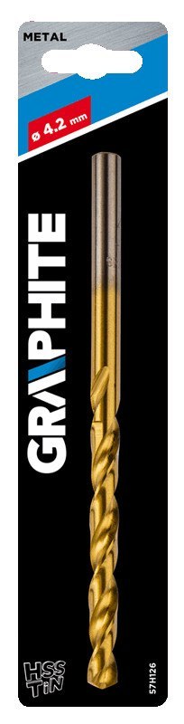Wiertło do metalu HSS-TiN, 4.2 mm