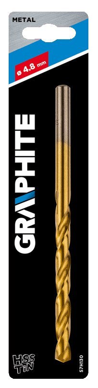 Wiertło do metalu HSS-TiN, 4.8 mm