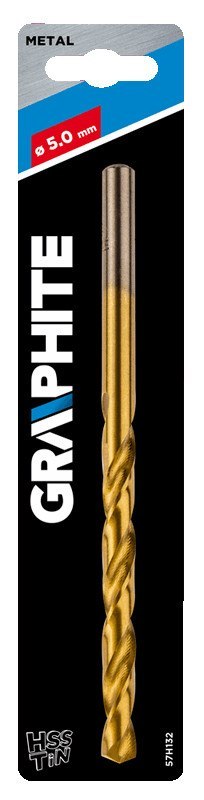 Wiertło do metalu HSS-TiN, 5.0 mm