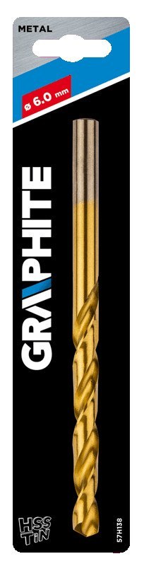 Wiertło do metalu HSS-TiN, 6.0 mm