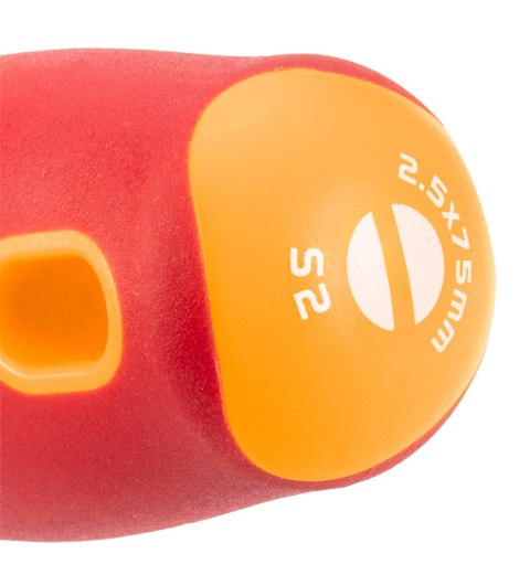 Wkrętak płaski 1000V, 2.5 x 75 mm, S2 Wkrętak płaski 1000V, 2.5 x 75 mm, S2