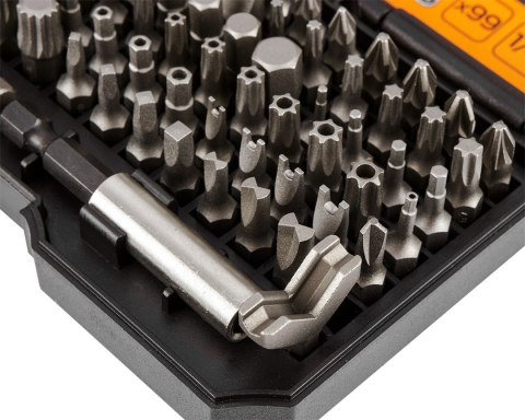 Końcówki wkrętakowe z uchwytem, zestaw 99 szt.