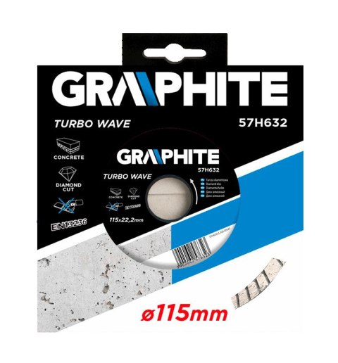 Tarcza diamentowa 115 x 22.2 mm, turbo wave Tarcza diamentowa 115 x 22.2 mm, turbo wave