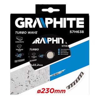 Tarcza diamentowa 230 x 22.2 mm, turbo wave