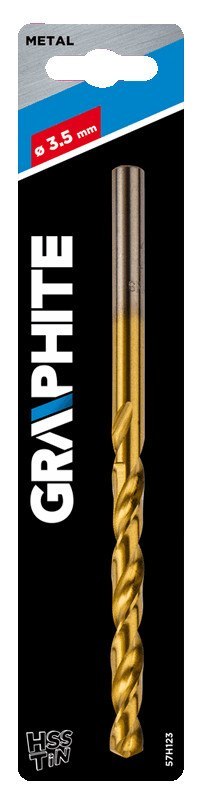 Wiertło do metalu HSS-TiN, 3.5 mm