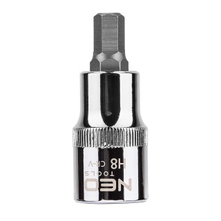 Końcówka sześciokątna na nasadce 1/2", H8 x 55 mm