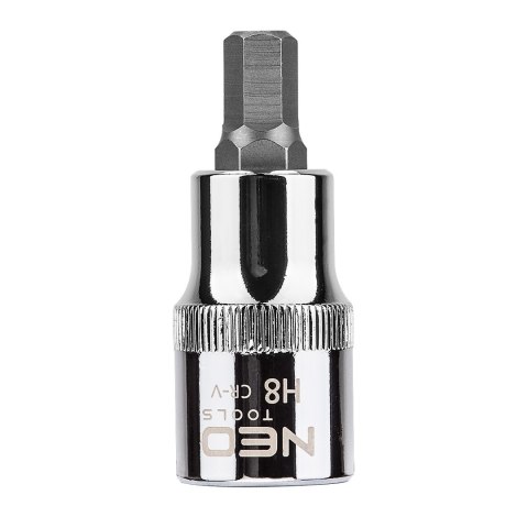 Końcówka sześciokątna na nasadce 1/2", H8 x 55 mm