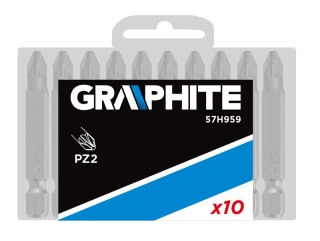 Końcówki wkrętakowe PZ2 x 50 mm, 10 szt.