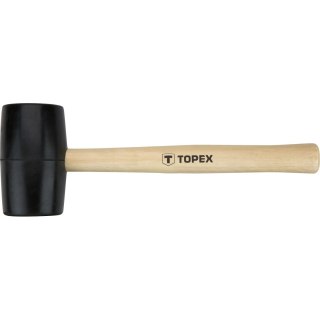 Młotek gumowy 50 mm, 340 g, trzonek drewniany