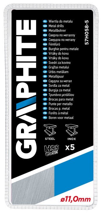 Wiertła do metalu HSS-Co 11.0 mm, 5 szt. Wiertła do metalu HSS-Co 11.0 mm, 5 szt.