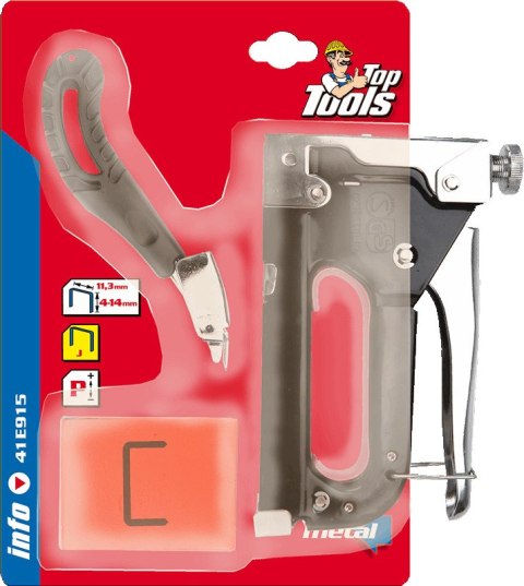 Zszywacz tapicerski 6-14 mm, zszywki J, wyciągacz do zszywek