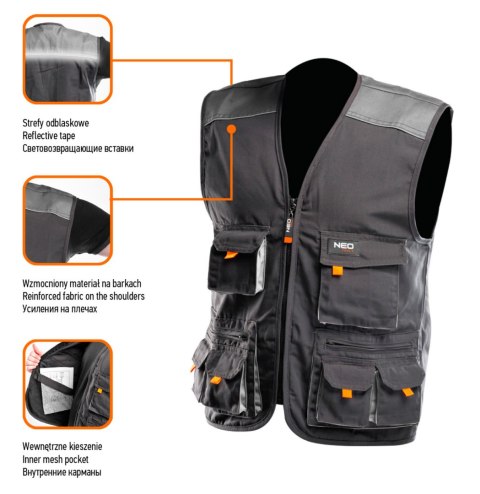 Kamizelka robocza HD, rozmiar S/48