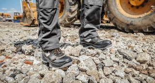 Półbuty robocze, skórzane, S1P SRA, rozmiar 44, CE