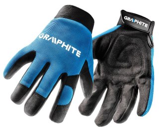 Rękawice robocze 10", skóra syntetyczna + elastyczna tkanina