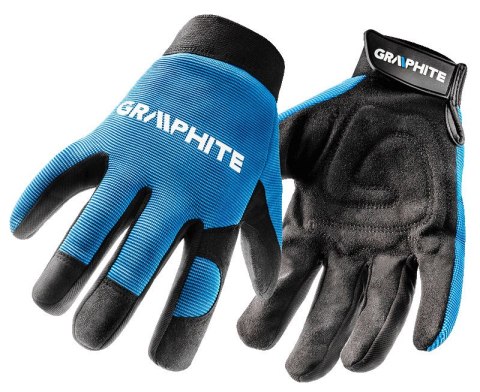 Rękawice robocze 10", skóra syntetyczna + elastyczna tkanina