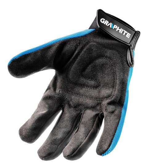 Rękawice robocze 10", skóra syntetyczna + elastyczna tkanina