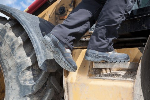 Trzewiki robocze, zamszowe, S1P SRA, rozmiar 46, CE