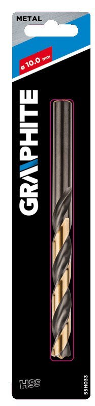 Wiertło do metalu HSS-CNC, 124°, "Pro-Tec", 10.0 mm