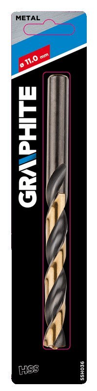 Wiertło do metalu HSS-CNC, 124°, "Pro-Tec", 11.0 mm