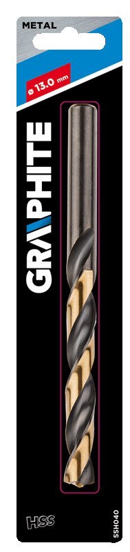 Wiertło do metalu HSS-CNC, 124°, "Pro-Tec", 13.0 mm