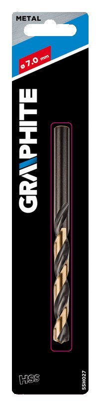 Wiertło do metalu HSS-CNC, 124°, "Pro-Tec", 7.0 mm