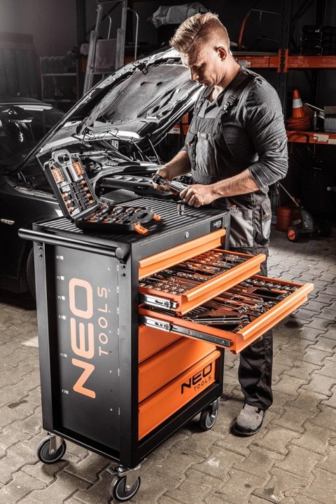 Klucze oczkowe odgięte 6-22 mm, zestaw 8 szt., wkładka Klucze oczkowe odgięte 6-22 mm, zestaw 8 szt., wkładka