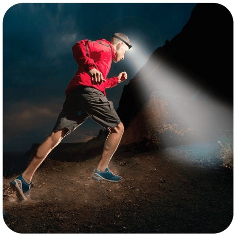 Latarka czołowa bateryjna 400 lm, zoom, CREE R5, 3 x AAA Latarka czołowa bateryjna 400 lm, zoom, CREE R5, 3 x AAA