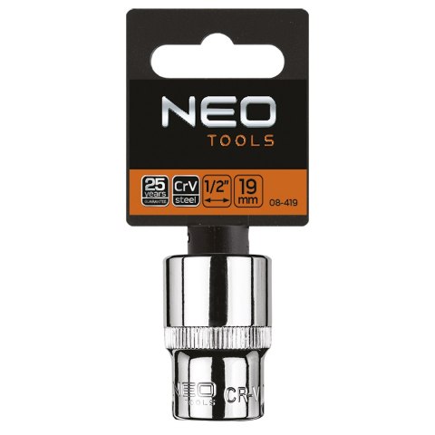 Nasadka sześciokątna 1/2", 19 mm