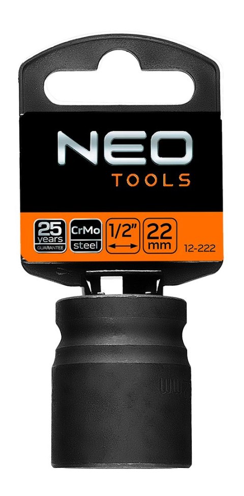 Nasadka udarowa 1/2", 22 x 38 mm, CrMo