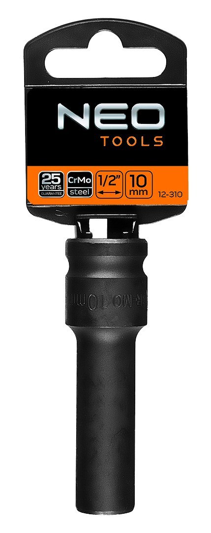 Nasadka udarowa 1/2" długa, 10 x 78 mm , CrMo