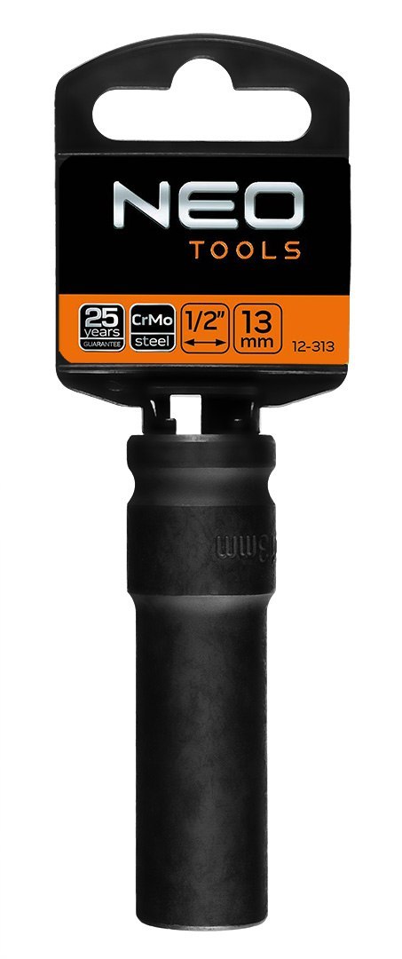 Nasadka udarowa 1/2" długa, 13 x 78 mm , CrMo