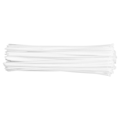 Opaski zaciskowe 7.6 x 500 mm, 75 szt., białe