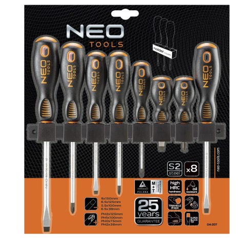 Zestaw wkrętaków, 8 szt. Zestaw wkrętaków, 8 szt.