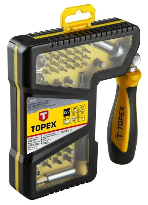 Końcówki wkrętakowe i nasadki z uchwytem, 68 szt. Końcówki wkrętakowe i nasadki z uchwytem, 68 szt.