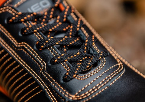 Półbuty robocze skórzane SB SRA, stalowy podnosek, rozmiar 41