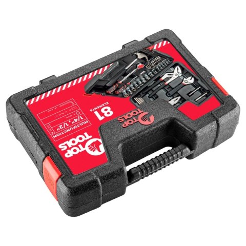 Zestaw narzędziowy 1/4", 1/2" 81 szt. Zestaw narzędziowy 1/4", 1/2" 81 szt.