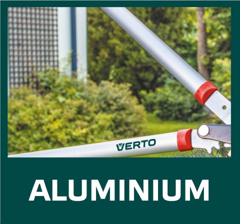 Sekator do gałęzi kowadełkowy 710 mm, średnica cięcia 42 mm, uchwyty aluminiowe Sekator do gałęzi kowadełkowy 710 mm, średnica cięcia 42 mm, uchwyty aluminiowe