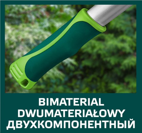 Sekator do gałęzi kowadełkowy 710 mm, średnica cięcia 42 mm, uchwyty aluminiowe Sekator do gałęzi kowadełkowy 710 mm, średnica cięcia 42 mm, uchwyty aluminiowe