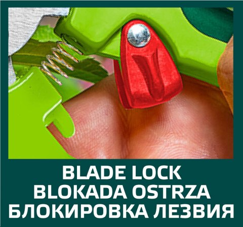 Sekator ogrodowy kowadełkowy 190 mm, średnica cięcia 10 mm Sekator ogrodowy kowadełkowy 190 mm, średnica cięcia 10 mm