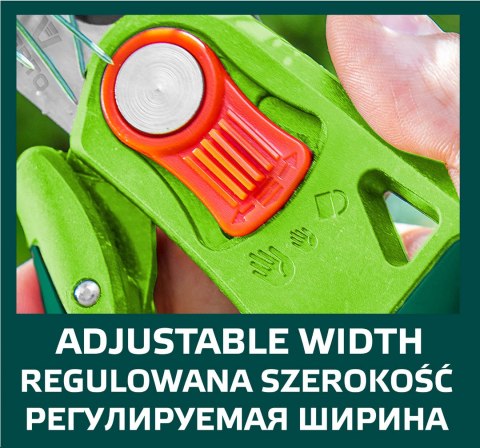 Sekator ogrodowy kowadełkowy, regulacja rozstawu, średnica cięcia 12 mm Sekator ogrodowy kowadełkowy, regulacja rozstawu, średnica cięcia 12 mm