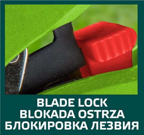 Sekator ogrodowy kowadełkowy z grzechotką, średnica cięcia 20 mm Sekator ogrodowy kowadełkowy z grzechotką, średnica cięcia 20 mm