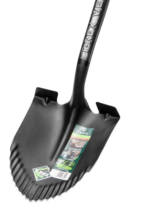 Szpadel ostry, drewniany trzonek, T-Rex