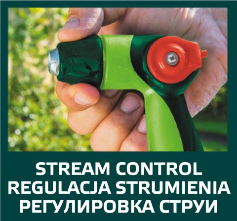 Zraszacz pistoletowy regulowany z płynna regulacją strumienia Zraszacz pistoletowy regulowany z płynna regulacją strumienia