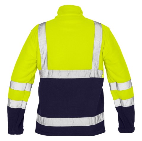 Bluza polarowa ostrzegawcza, żółta, rozmiar M